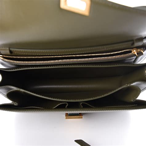 celine box army green|Celine Green Medium Calfskin Classic Box Celine .